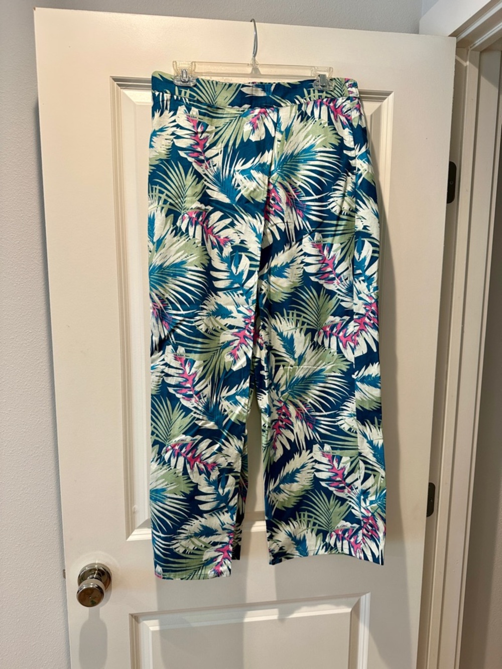 Tropical Print Wide-Leg Pants NWOT